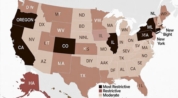 Top 5 States with the Strictest Gun Laws in 2025: A 2A Wake-Up Call