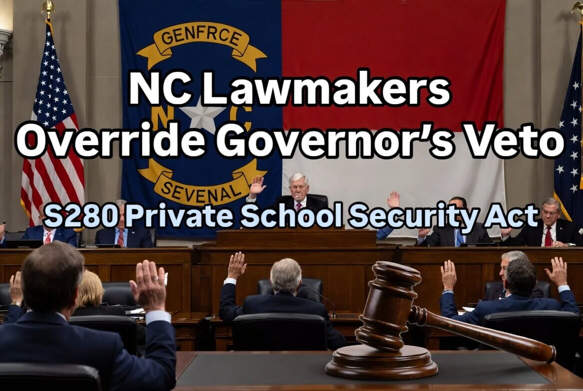 North Carolina Private School Security Act Becomes Law, Allowing Concealed Carry by Authorized Personnel on Private School Campuses
