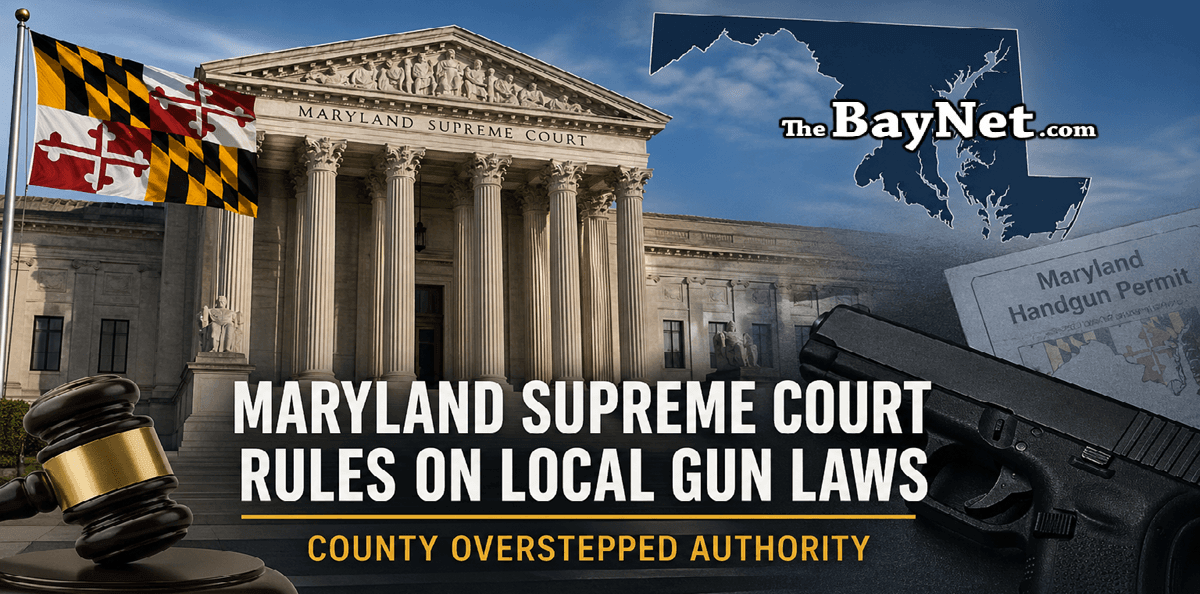 Maryland Supreme Court Limits Montgomery County Gun Carry Ban in Major 2A Preemption Victory