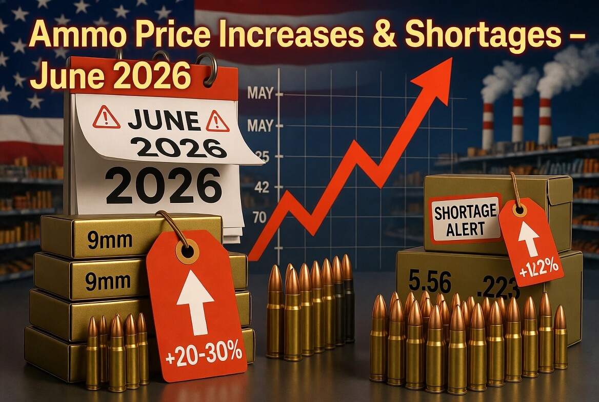 Ammo Manufacturers Signal Price Increases and Potential Shortages Starting June 2026