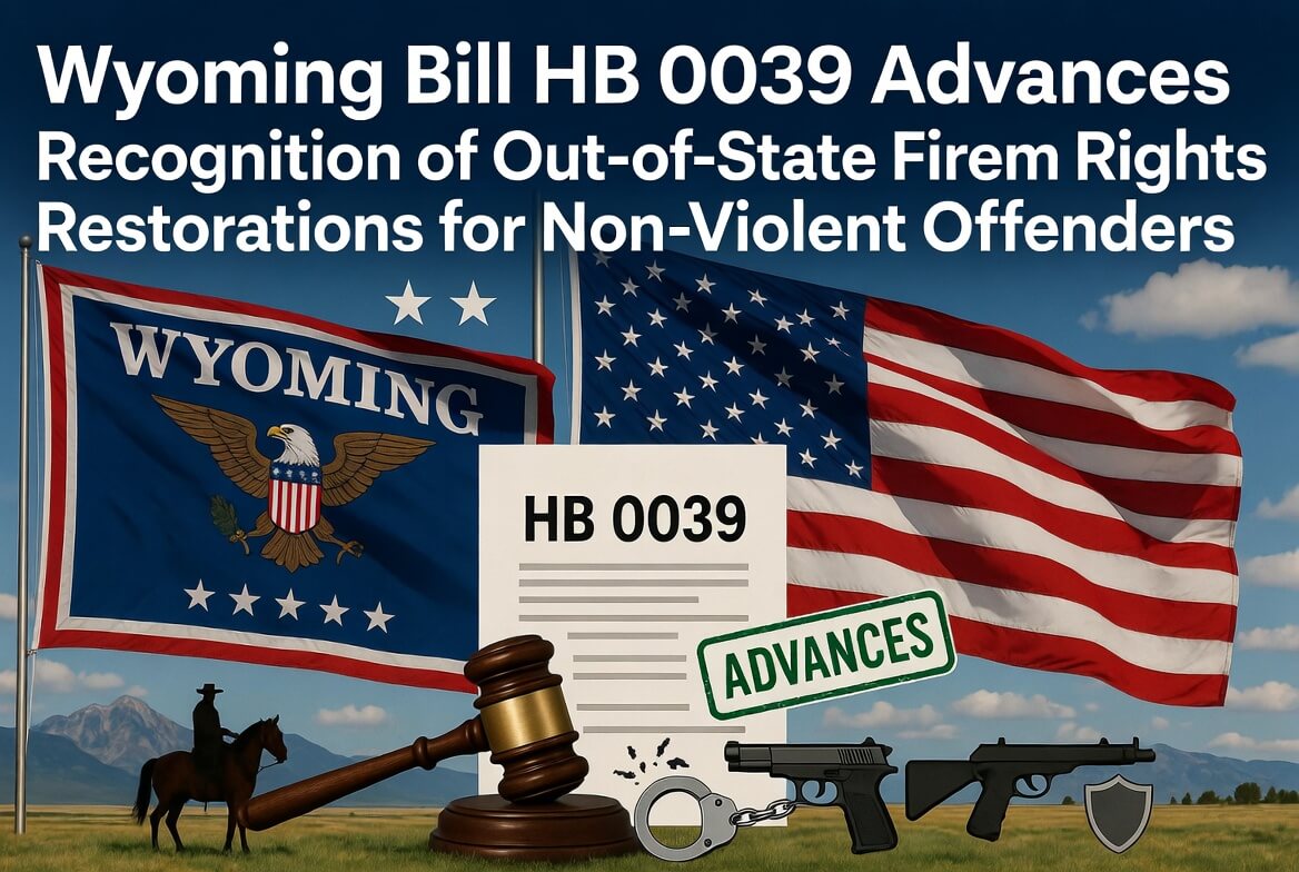 Wyoming Bill HB 0039 Advances Recognition of Out-of-State Firearm Rights Restorations for Non-Violent Offenders